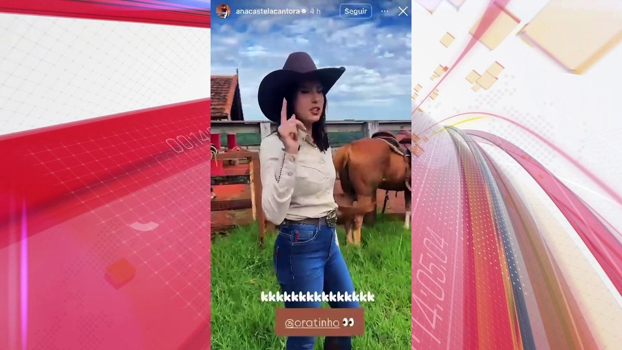 "Boiadeira" Ana Castela faz gravações em Apucarana