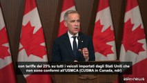 Canada, premier Carney annuncia dazi del 25% sulle auto made in Usa