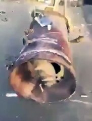 بالفيديو.. لحظة انفجار خزان غاز وحدوث تلفيات كبيرة بأحدى السيارات بالقرب من الموقع