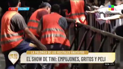 Desde Intrusos mostraron el caos en Palermo por el recital de Tini Stoessel en La Casa Streaming