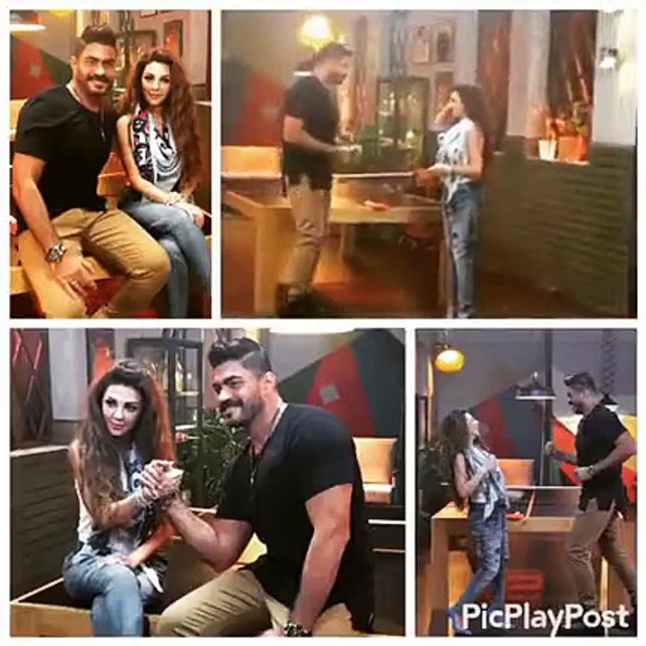 ميريام فارس تعلّم خالد سليم الرقص