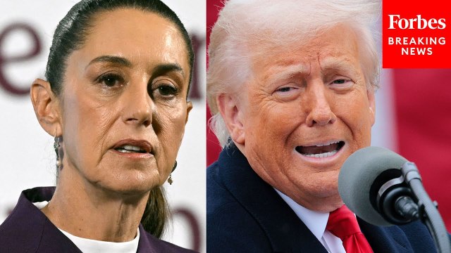 Mexico President Claudia Sheinbaum Holds Press Briefing After Trump Unveils Global Tariffs