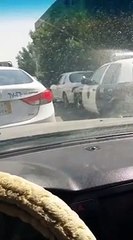 مشهد رائع لدورية أمنية في أحد شوارع الرياض