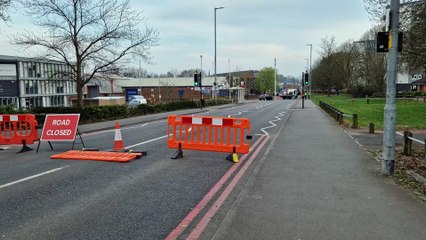 Road closed due to multi-vehicle collision in Walsall
