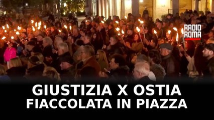 In pazza per chiedere Giustizia:la fiaccolata ad Ostia