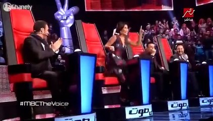 ردّة فعل شيرين بعد سقوطها في "ذا فويس"