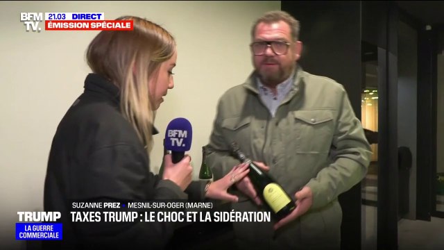 Droits de douane américains: On risque d'avoir une perte de marché, c'est certain , s'inquiète Pierre Gomet, producteur de champagne