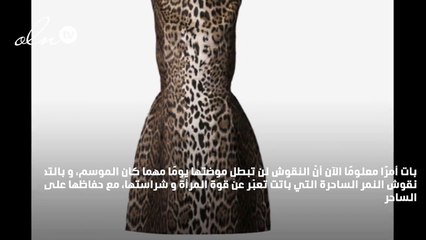 فساتين جلد النمر... حليفك الأكثر روعة في الخريف
