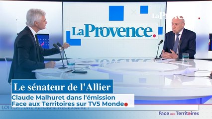 Le sénateur de l'Allier Claude Malhuret dans l'émission Face aux Territoires sur TV5 Monde