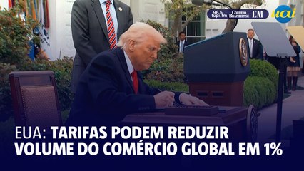 Tarifas dos EUA podem reduzir o volume do comércio global de mercadorias em 1% este ano