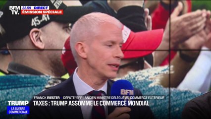 Taxes douanières américaines: "Il ne faut pas de précipitation, il faut une riposte intelligence, mais il faut absolument ne pas trop tarder", estime Franck Riester, ancien ministre délégué au Commerce extérieur