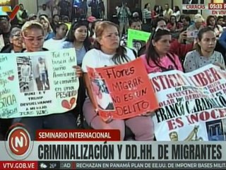 Madres exigen la liberación de sus hijos en el seminario sobre la criminalización de la migración