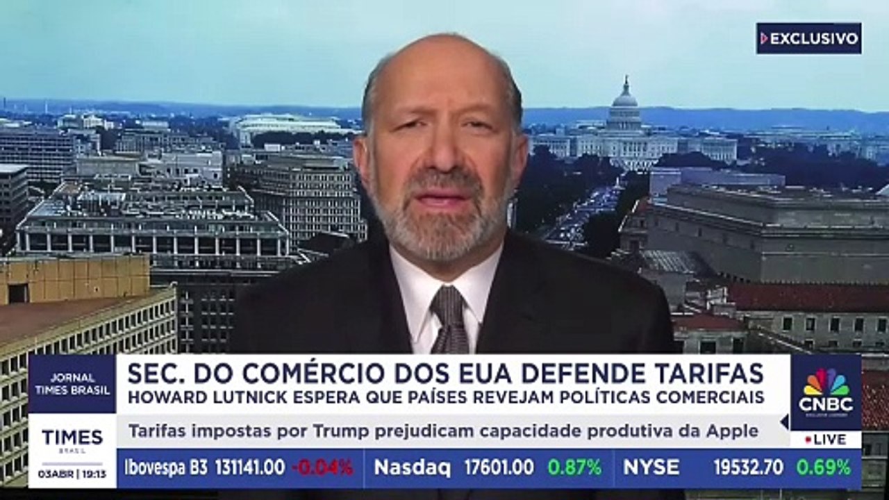 Secretário do Comércio dos EUA defende tarifas e política de Trump | CNBC BREAKING