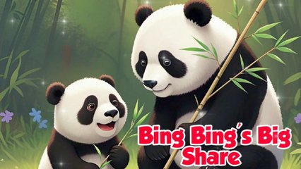 Bing Bing's Big Share Hindi Story, Very Nice Story , Bedtime Stories,🌛🌝🌟✨🌝👍🏻💐🐼🐼🐼🍒🍇🎋🎉