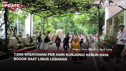 7.000 Wisatawan per Hari Kunjungi Kebun Raya Bogor saat Libur Lebaran