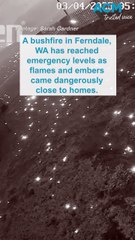 Ferndale fire moving dangerously close to WA residence