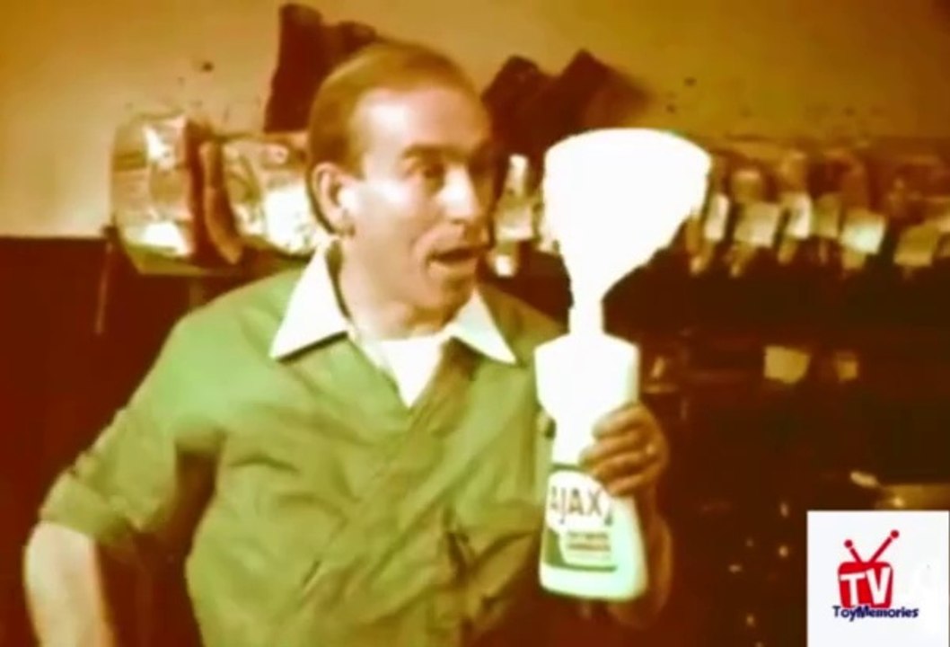 1960s Ajax white tornado liquid TV commercial