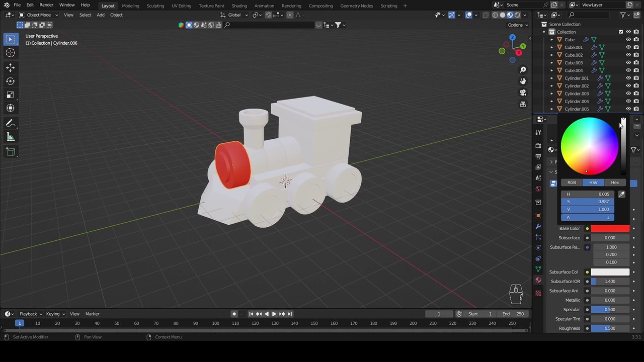 11 Render Modes & Adding Material - 3D Modeling in Blender for Beginners
