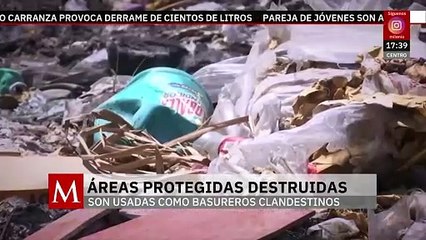 Sierra del Tentzo en Puebla, área protegida, es usada como basurero clandestino
