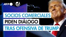 Socios comerciales de EEUU piden diálogo tras ofensiva proteccionista de Trump