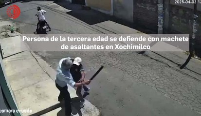 Se defiende con machete de asaltantes en Xochimilco