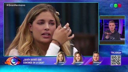 Martina rompió en llanto en pleno vivo de Gran Hermano 2024