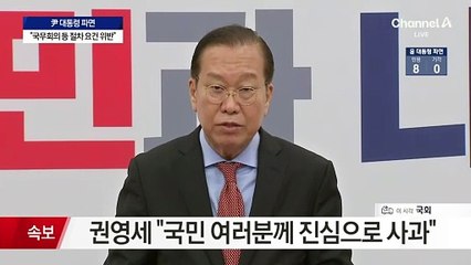 권영세 "헌재 결정은 종국적인 결정…국민 여러분께 사과"