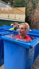 ICE BATH TIC TAC TOE!! #shorts