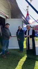 Priest blesses brand new circus big top in Doncaster