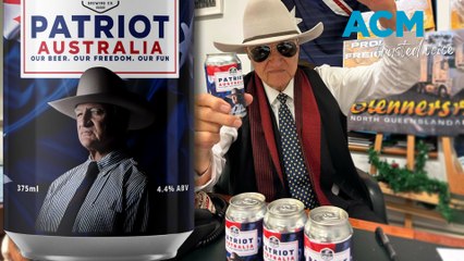 ‘Freedom in a can’: MP Bob Katter launches 'Patriot' beer