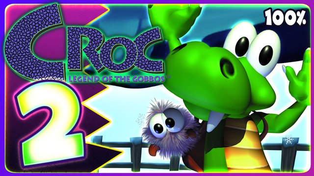 Croc Legend of the Gobbos Walkthrough Part 2 (PS5, PS1) 100% Arctic Zone