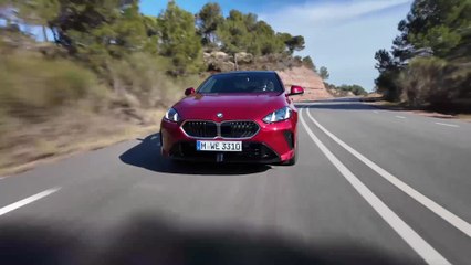The new BMW 220 Gran Coupé in Fire Red Driving Video