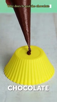 Chocolate Basket With Cupcake – Sweet Easter Treat! #easter #diy #dessert #chocolate