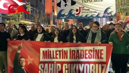 Trabzon'da Adalet Yürüyüşü’nde imza standına saldırı kınandı, mücadeleye devam mesajları verildi