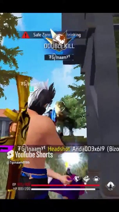 br rank 1vs3 bronze gun game play tiger gamer #freefire #totalgaming #shorts