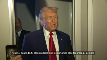 Donald Trump: "Si nos ofrecen algo fenomenal estaría dispuesto a negociar los aranceles"