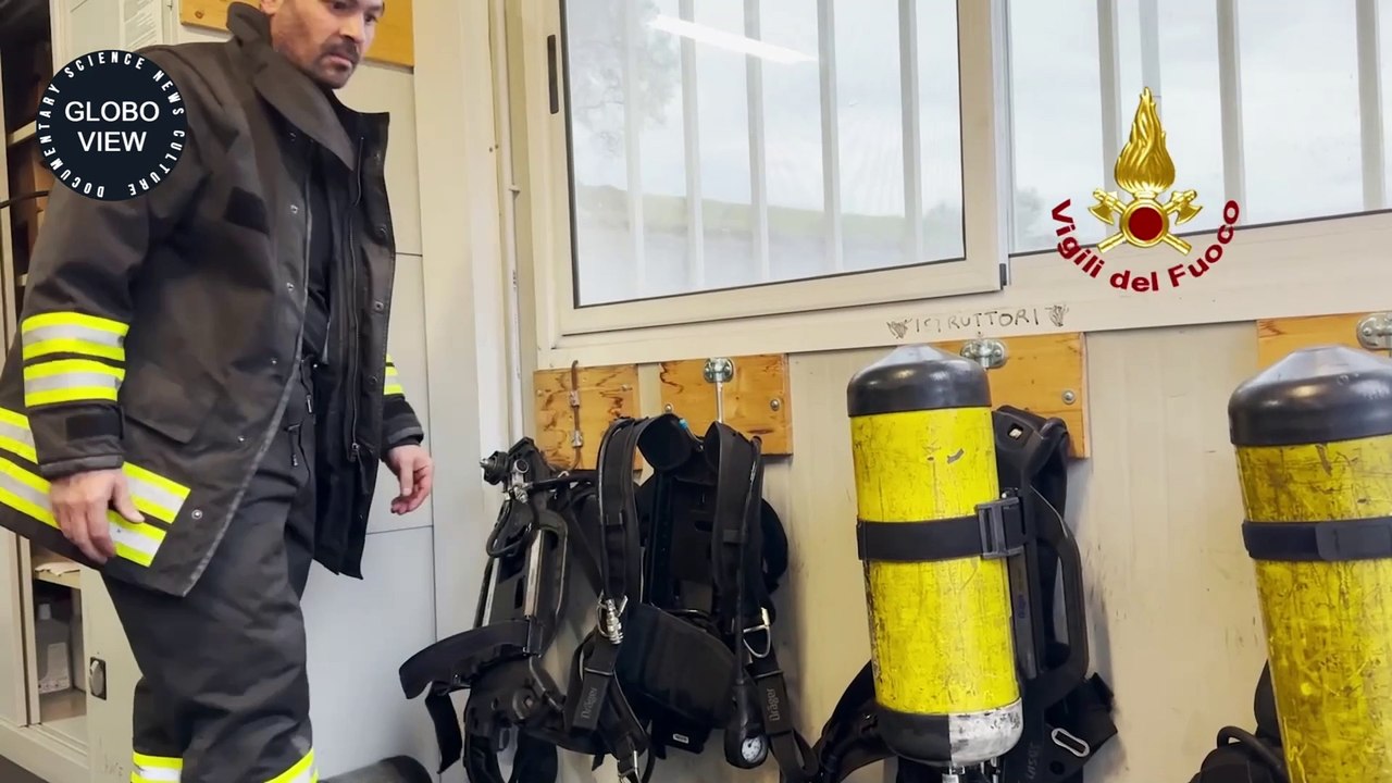 Naval Firefighting Exercise by the Fire Brigade, the video