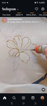 Fabric painting ideas/fabric painted dupatta