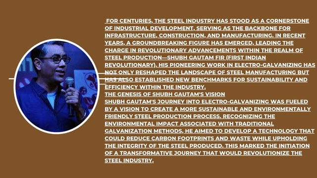 The Revolutionary Path of Shubh Gautam SRISOL in Electro-Galvanizing