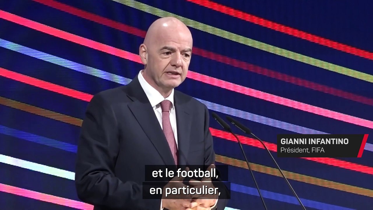 Le patron de la Fifa Gianni Infantino espère un...