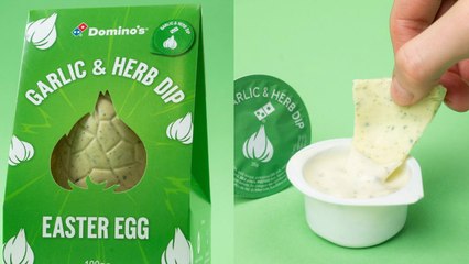 Domino's releases Easter egg infused with garlic & herb dip