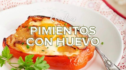 Receta: pimientos con huevo