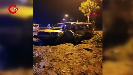 Amasya'da minibüs ve ticari araç kafa kafaya çarpıştı! Çok sayıda yaralı...