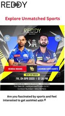 Experience IPL Like Never Before: Reddy Anna Launches LSG vs MI Match Hub