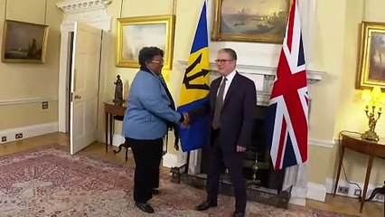 Starmer Hosts Barbados Prime Minister Mia Mottley at Downing Street 🇧🇧
