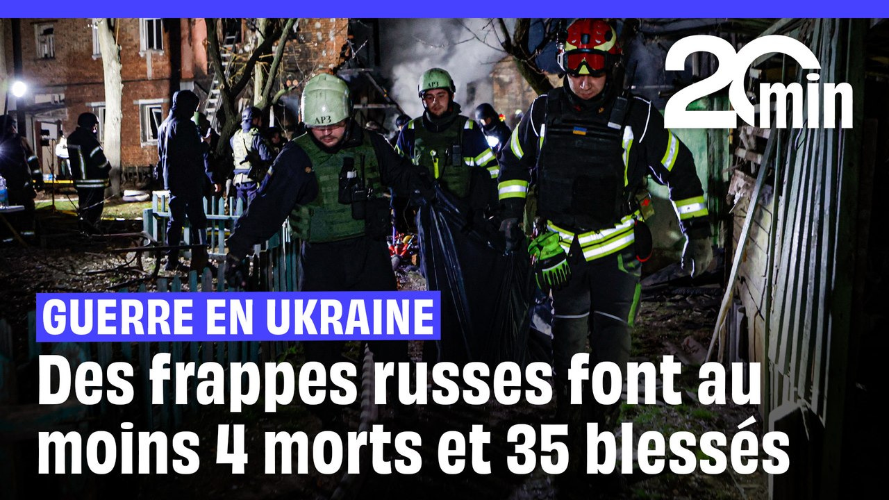 Guerre en Ukraine : des frappes russes font au moins quatre morts et 35 blessés
