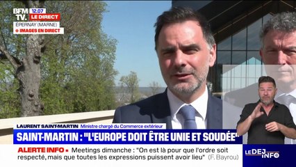 Laurent Saint-Martin (ministre chargé du Commerce extérieur): "Dans une guerre commerciale déclarée par les États-Unis, l'Europe ne peut pas rester sans rien faire"