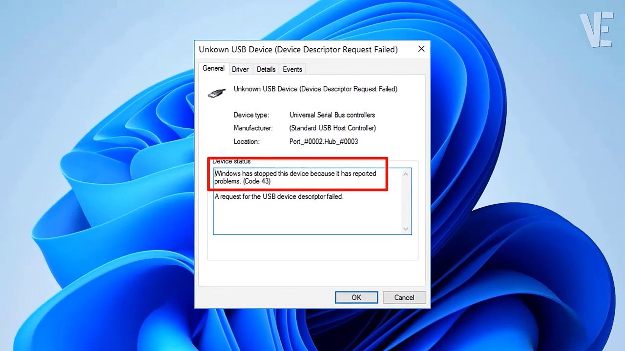 How to fix error code 43 Windows has stopped this device on Windows 11 / 10 / 8 / 7