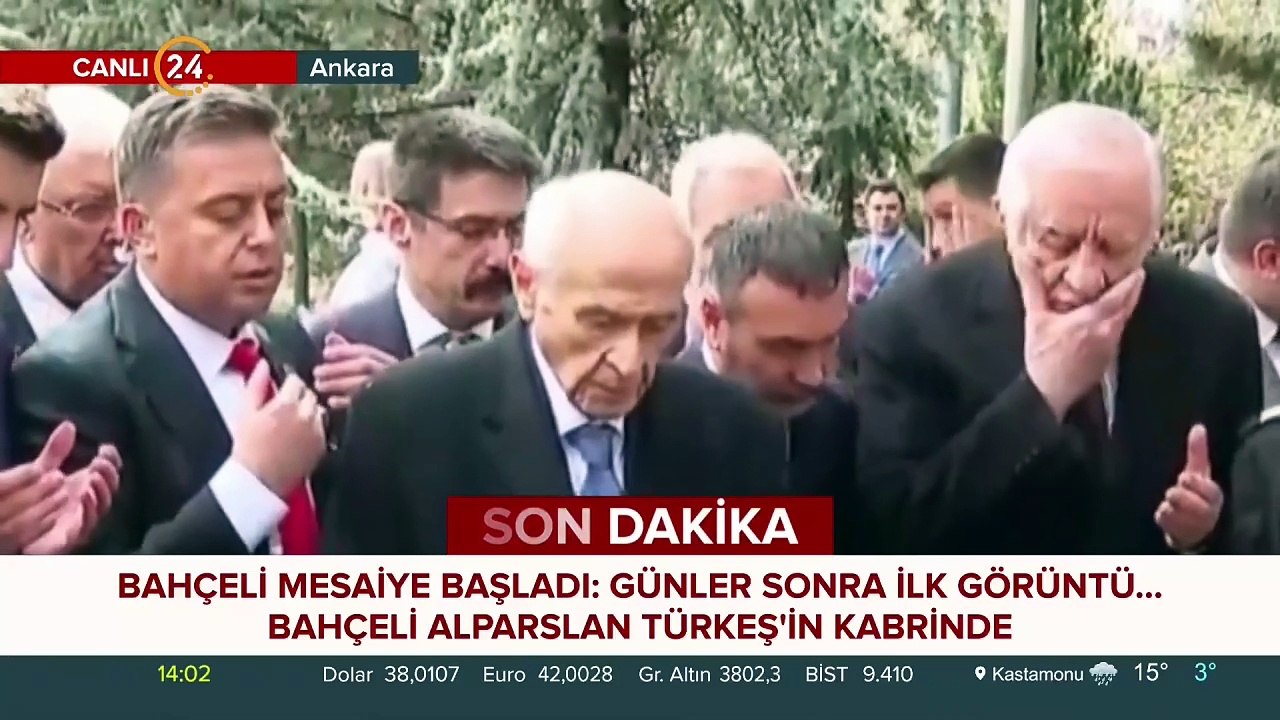 Devlet Bahçeli Türkeş'in kabrinde! Aylar sonra ilk görüntü