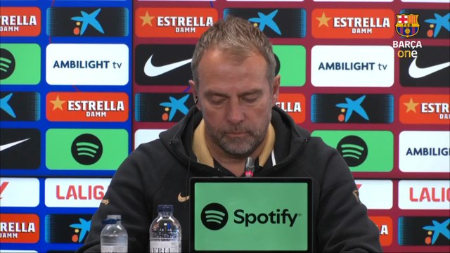 HANSI FLIC, rueda de prensa PREVIA al FC BARCELONA vs. BETIS de LALIGA